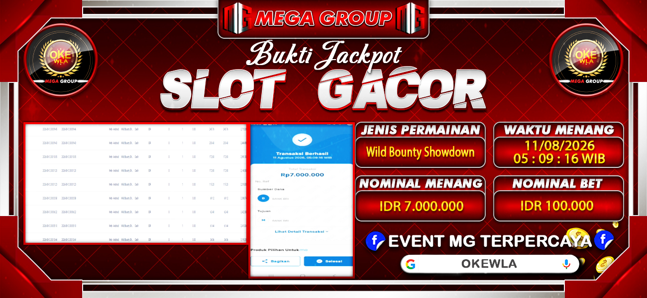 Bukti JP situs Okewla hari Selasa, 11 Agustus 2026