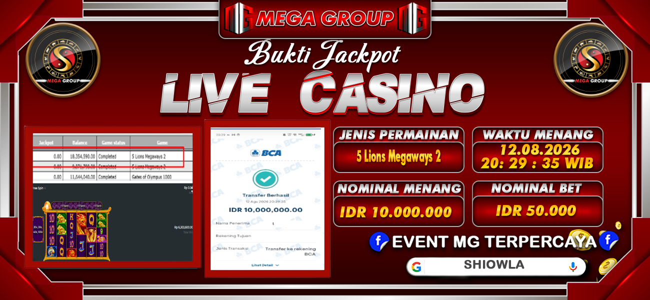 Bukti JP situs Shiowla hari Rabu, 12 Agustus 2026